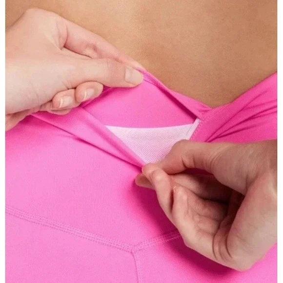 Nike Women's ONE 7'' High-Rise Gym/Yoga/Biker Shorts Size XL Pink DV9022-675 EC - Picture 2 of 8